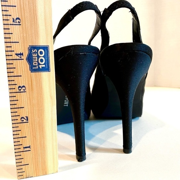 🌸Report - Black Sling Back Platform Dress Shoes Size 8.5 - Picture 10 of 10